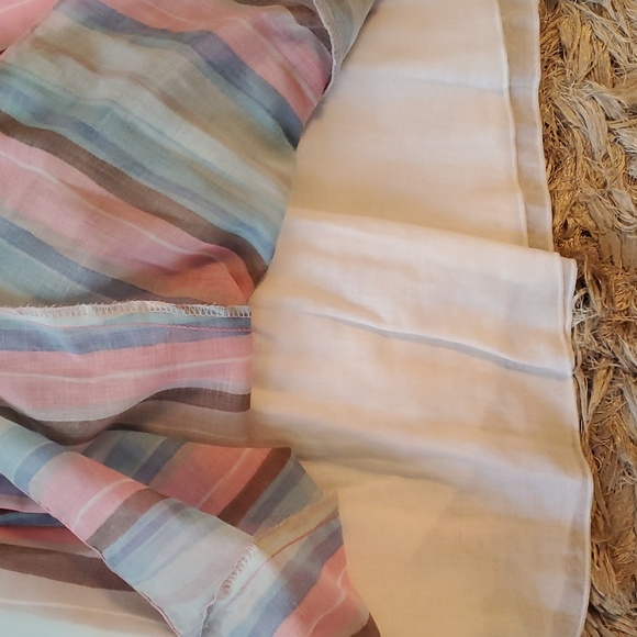 Y2K pastel striped faux wrap prom dress - Picture 3 of 13